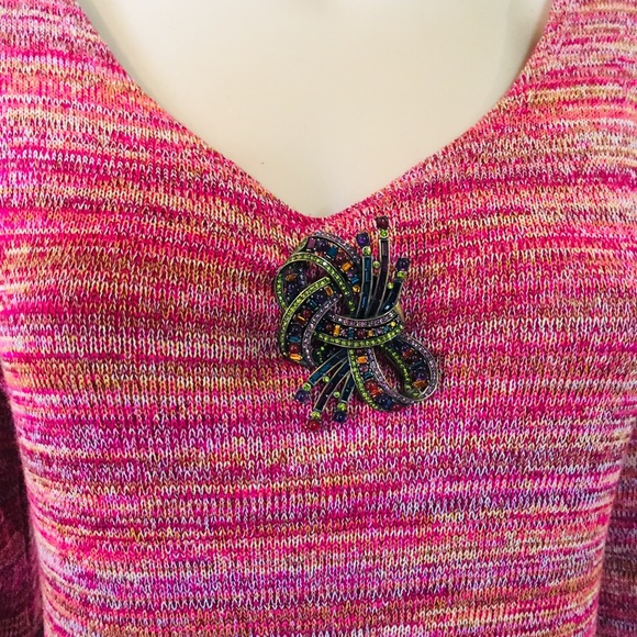 Heidi Daus Signature Swarovski Genuine Bow Pin - Picture 3 of 8